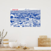 Stadtarchitektur Tiflis Georgia Poster (Küche)