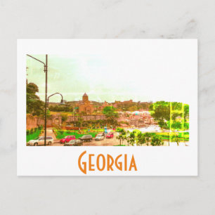 Stadtarchitektur Tiflis Georgia Postkarte