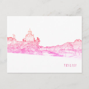 Stadtarchitektur Tiflis Georgia Postkarte