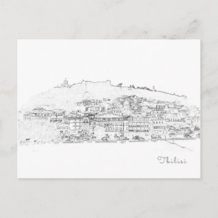 Stadtarchitektur Tiflis Georgia Postkarte