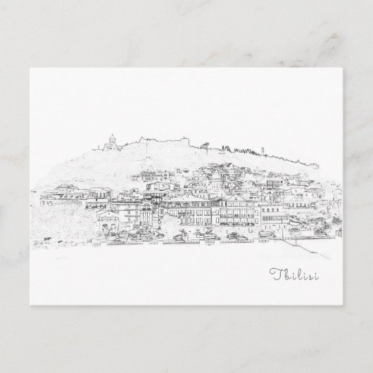 Stadtarchitektur Tiflis Georgia Postkarte (Vorderseite)