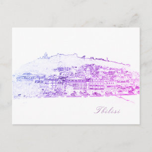Stadtarchitektur Tiflis Georgia Postkarte