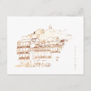 Stadtarchitektur Tiflis Georgia Postkarte