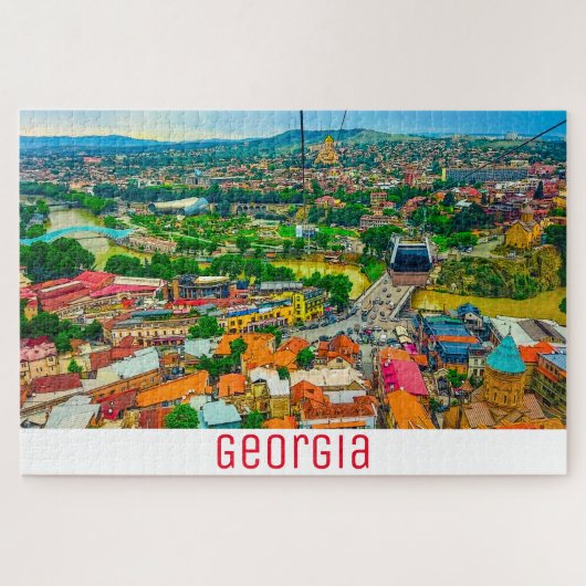 Stadtarchitektur Tiflis Georgia Puzzle (Horizontal)