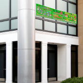 Stadtbahn-Landstraße für Autos 2.5x12 Banner (Äußeres Gebäude)