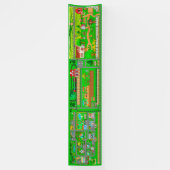 Stadtbahn-Landstraße für Autos 2.5x12 Banner (Vertikal)