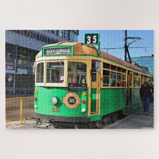 Stadtbahn, Melbourne, Victoria, Australien Puzzle (Horizontal)