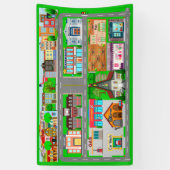 Stadtbahnen für Autos 3x5 Banner (Vertikal)