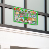 Stadtbahnen für Personenkraftwagen 2 1,2' x 4' Banner (Äußeres Gebäude)