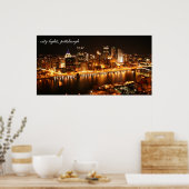 Stadtbeleuchtung, Pittsburgh Poster (Küche)