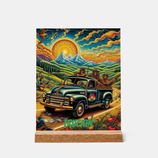 Stadtbesichtigung Acrylschild (Vorderseite)