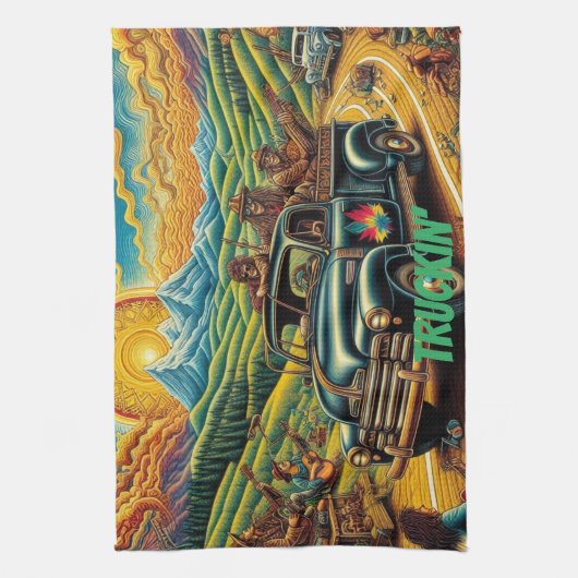 Stadtbesichtigung Geschirrtuch (Vertikal)