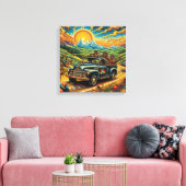 Stadtbesichtigung Leinwanddruck (Insitu (Wohnzimmer))