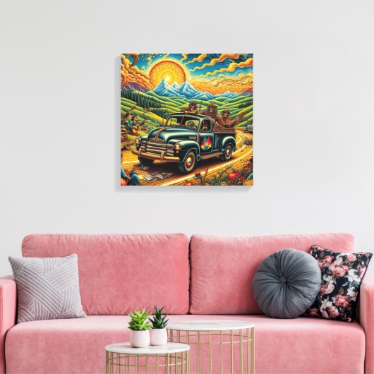 Stadtbesichtigung Leinwanddruck (Insitu (Wohnzimmer))