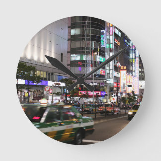 Stadtbesichtigung von Tokio Runde Wanduhr