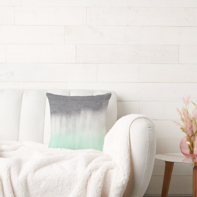 Stadtbeton, grüne Minze Kissen (Liege)