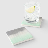 Stadtbeton, Minzgrün Steinuntersetzer (Seitenansicht)