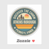Stadtbezirk Athen, Pennsylvania Aufkleber (Blatt)