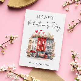 Stadtbezirk Valentine's Day Real Anwesen Feiertagspostkarte
