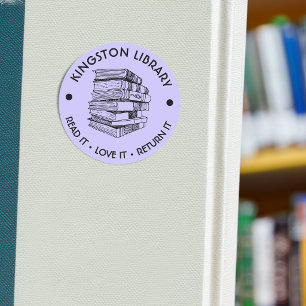 Stadtbibliothek Lies es Liebe es Gib es zurück Anp Runder Aufkleber