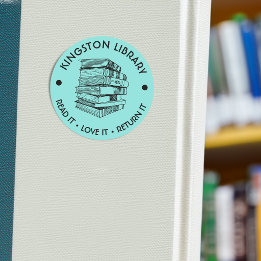Stadtbibliothek Lies es Liebe es Gib es zurück Anp Runder Aufkleber