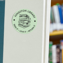Stadtbibliothek Lies es Liebe es Gib es zurück Anp Runder Aufkleber