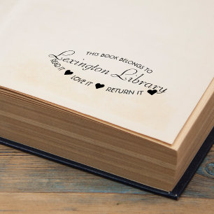 Stadtbibliothek Lies es Liebe es Gib es zurück Permastempel