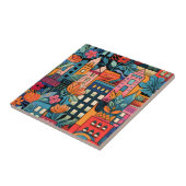 Stadtbild Abstrakte Kunstgalerie Fliese (Seite)