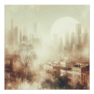 Stadtbild Altes Foto Grafikdesign Poster