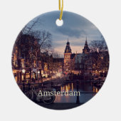 Stadtbild Amsterdam Keramik Ornament (Vorne)