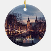 Stadtbild Amsterdam Keramik Ornament (Hinten)