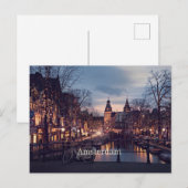 Stadtbild Amsterdam Postkarte (Vorne/Hinten)