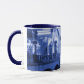 Stadtbild Amsterdams Holland Delft-Blau-Blick Tasse (Links)