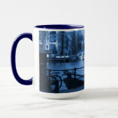 Stadtbild Amsterdams Holland Delft-Blueware-Blick Tasse (Links)