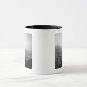 Stadtbild an erhöhter Ansicht des Hafens B&W Tasse (Zentrum)