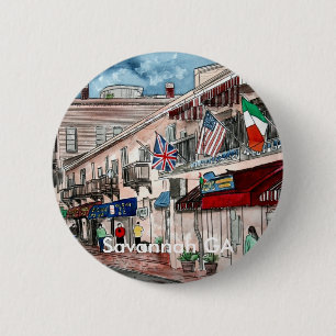 Stadtbild-Architektur historische Kunst, Savannah Button