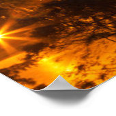 Stadtbild bei Sonnenuntergang, Havanna, Kuba Poster (Ecke)