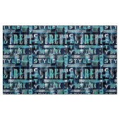 Stadtbild, blau, schwarz, türkis stoff (Fat Quarter (45,7 x 55,9 cm))