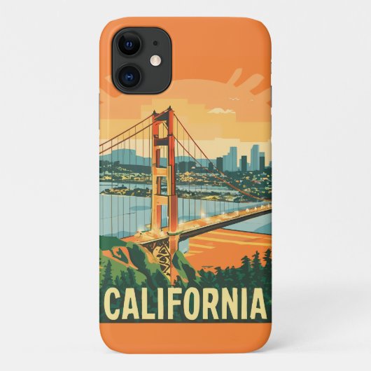 Stadtbild California Blickfang Vector Design Case-Mate iPhone Hülle (Rückseite)