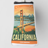 Stadtbild California Blickfang Vector Design Golf Headcover (Rotieren 90)