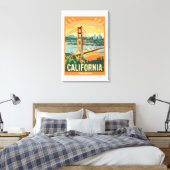 Stadtbild California Blickfang Vector Design Leinwanddruck (Insitu (Schlafzimmer))