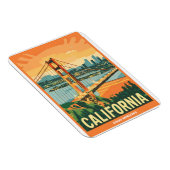 Stadtbild California Blickfang Vector Design Magnet (Rechte Seite)