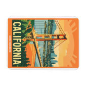 Stadtbild California Blickfang Vector Design Magnet (Horizontal)