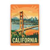Stadtbild California Blickfang Vector Design Magnet (Vertikal)