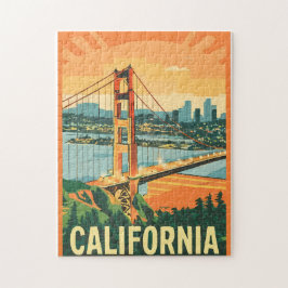 Stadtbild California Blickfang Vector Design Puzzle