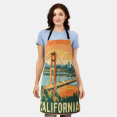Stadtbild California Blickfang Vector Design Schürze (Getragen)