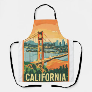 Stadtbild California Blickfang Vector Design Schürze