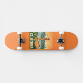 Stadtbild California Blickfang Vector Design Skateboard (Horizontal)