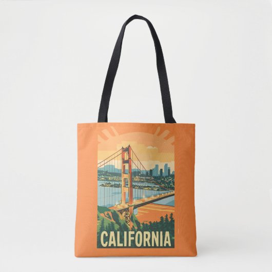 Stadtbild California Blickfang Vector Design Tasche (Vorderseite)