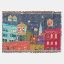 Stadtbild des Friedens, der Liebe, der Hoffnung, d